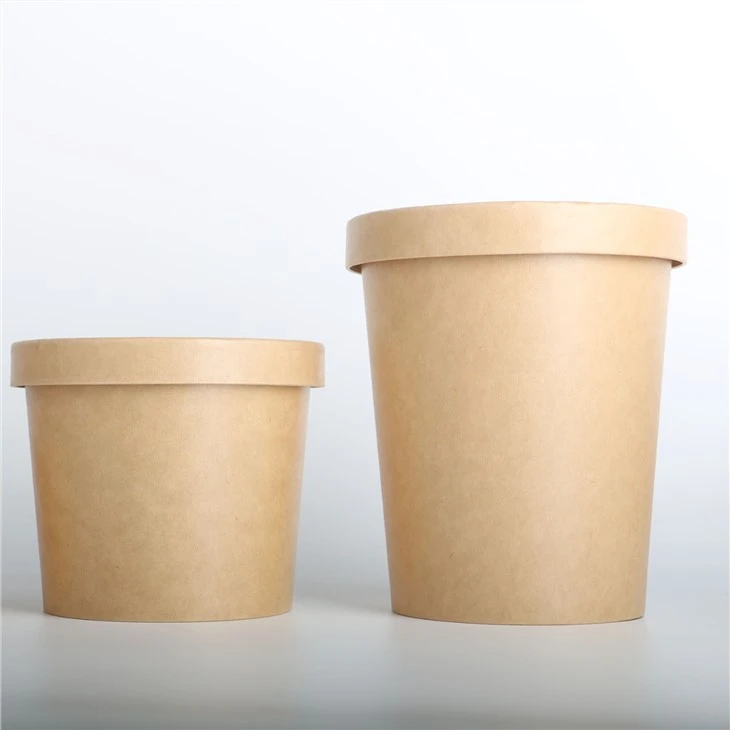 Disposable Kraft Paper Ice Cream Cups