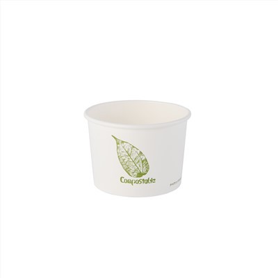 Jednokratna papirnata čaša za juhu s poklopcem od 8 oz